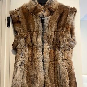 Rabbit fur vest
